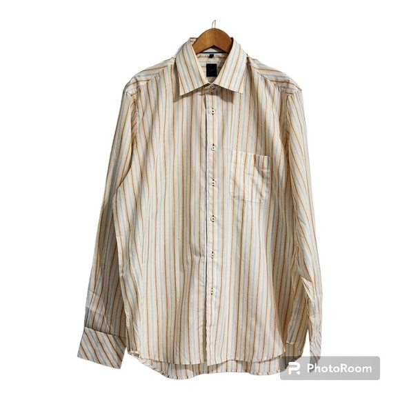 Soul London Stripes Regular Fit Button Down Dress Shirts - Picture 1 of 7